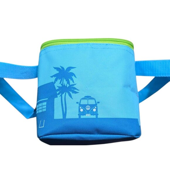 New Trader Joes Mini Insulated Cooler Bag Blue Picnic School Work Lunch 1.5 gal - Picture 7 of 9